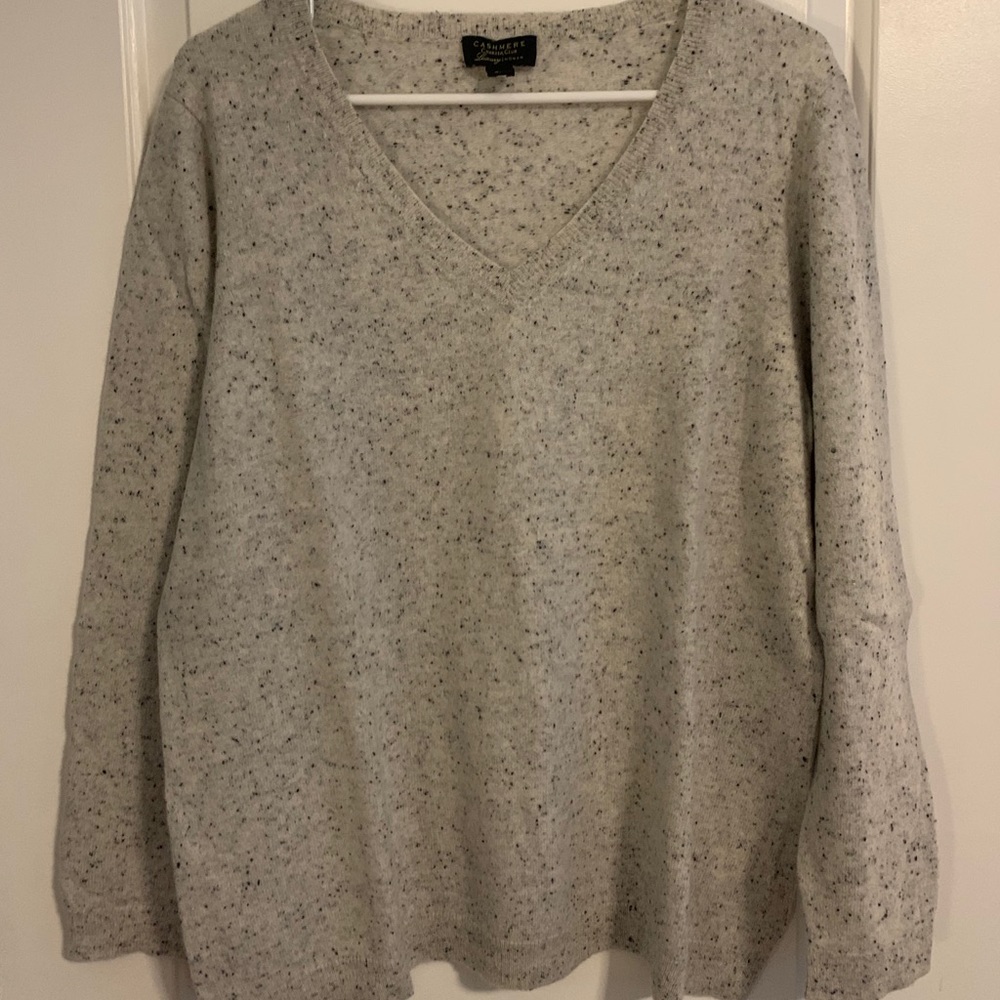 Grey cashmere sweater